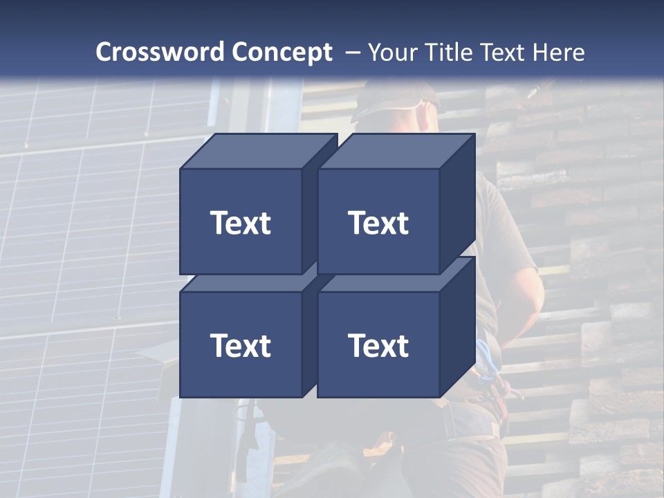 Career Man Harness PowerPoint Template