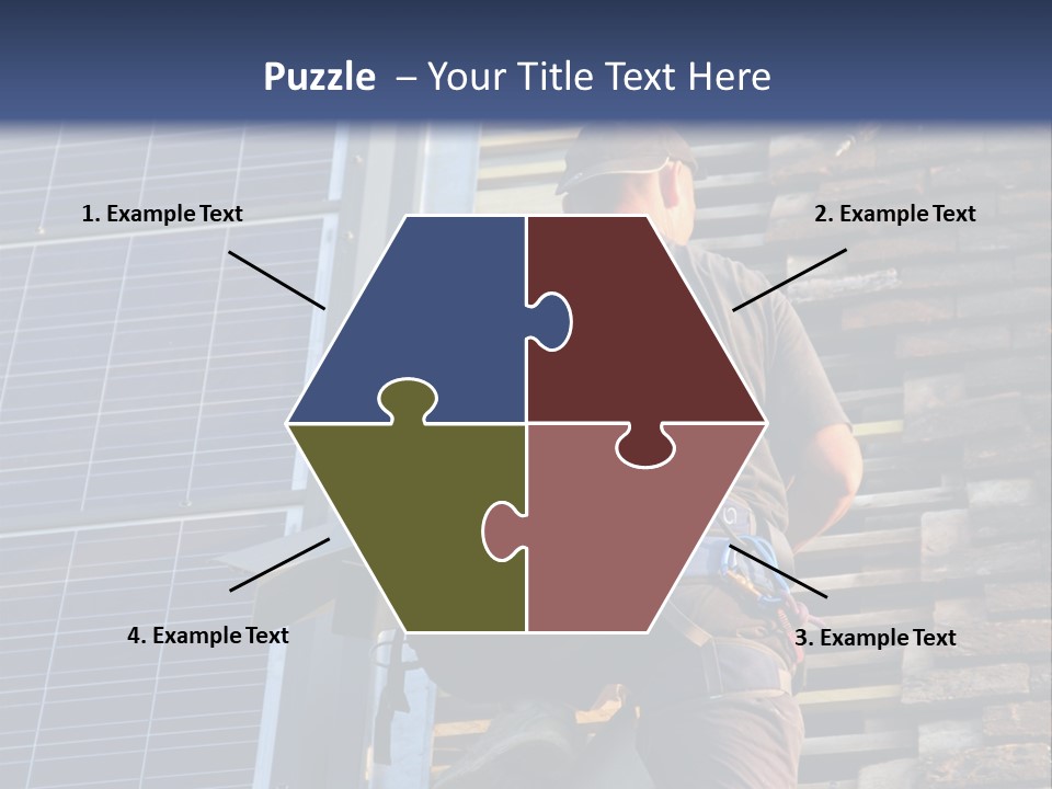 Career Man Harness PowerPoint Template