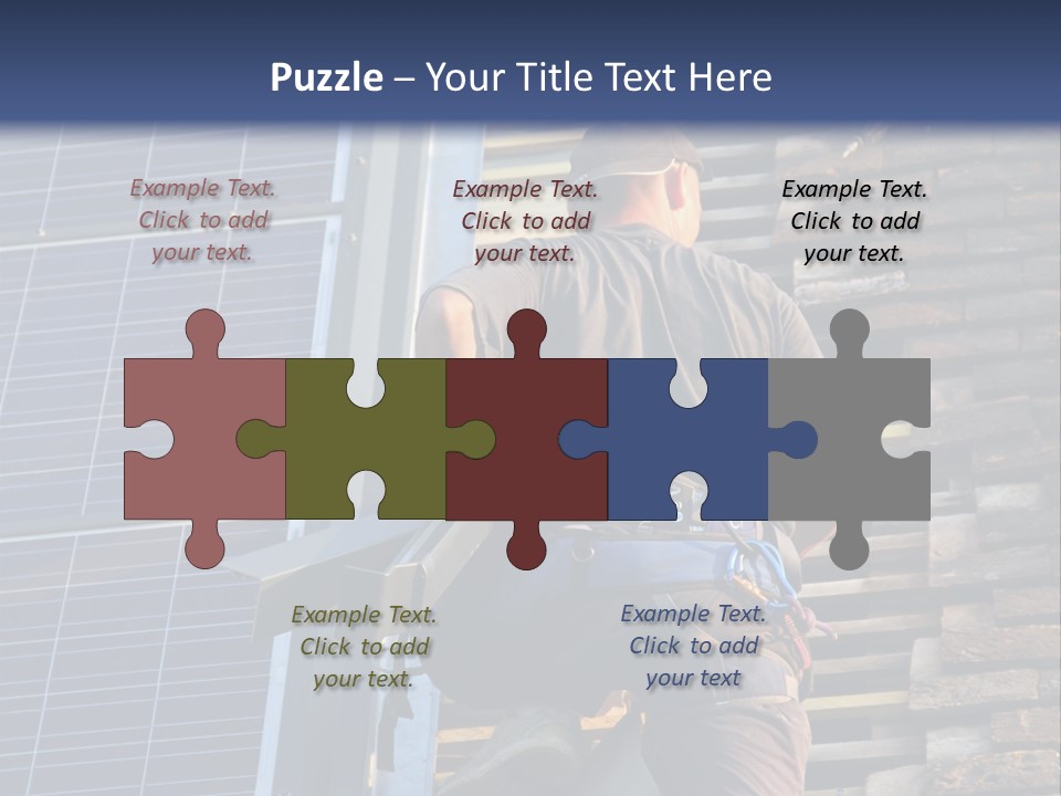 Career Man Harness PowerPoint Template