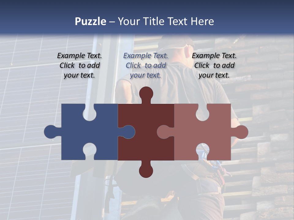 Career Man Harness PowerPoint Template