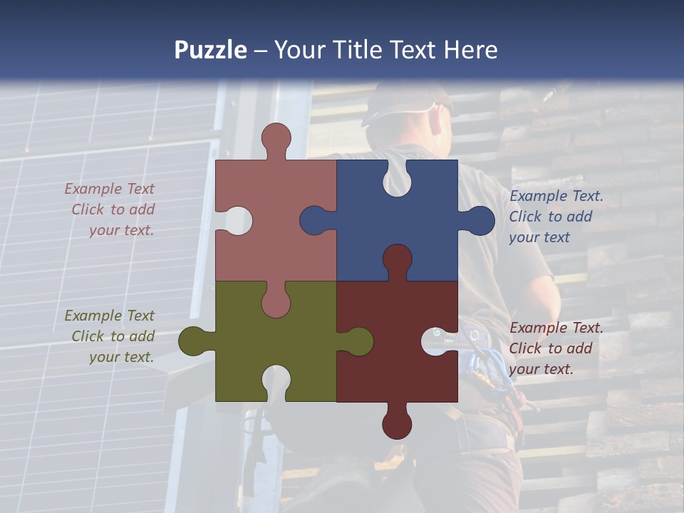 Career Man Harness PowerPoint Template