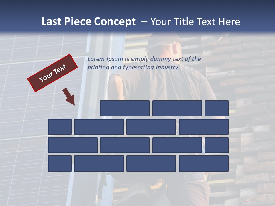 Career Man Harness PowerPoint Template