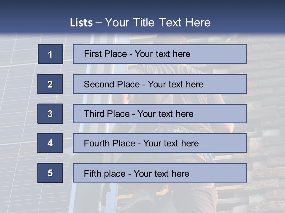 Career Man Harness PowerPoint Template