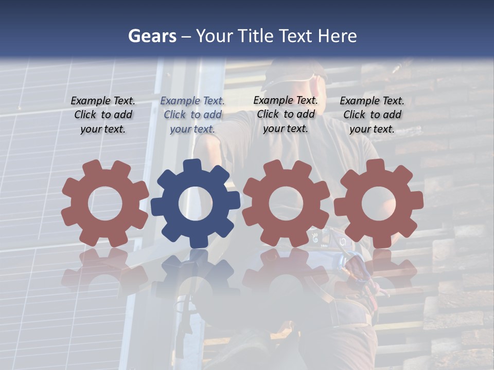 Career Man Harness PowerPoint Template