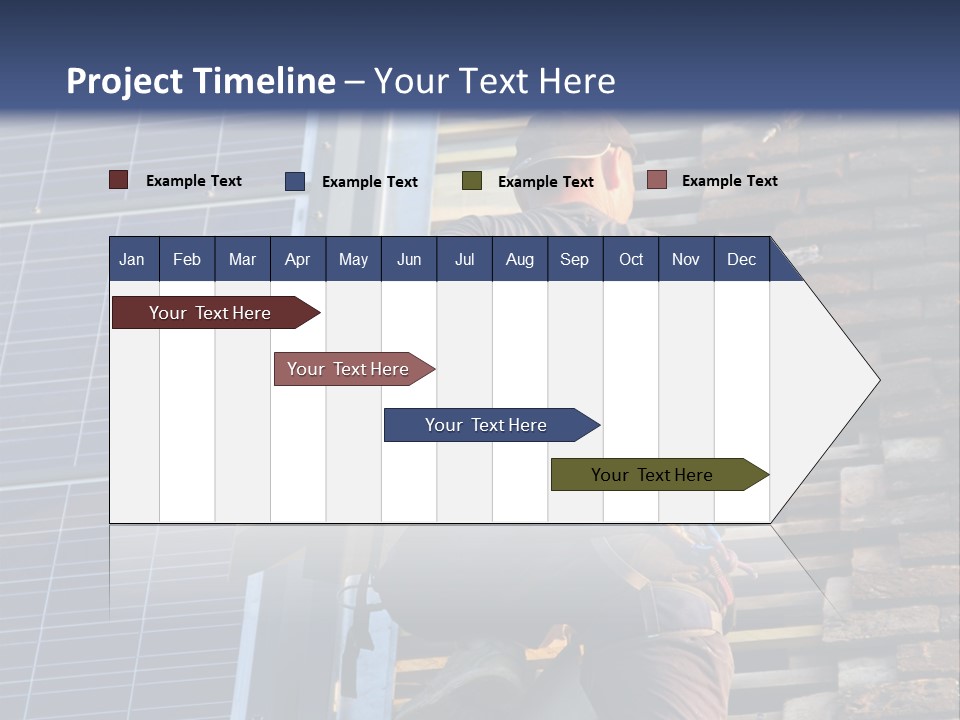 Career Man Harness PowerPoint Template