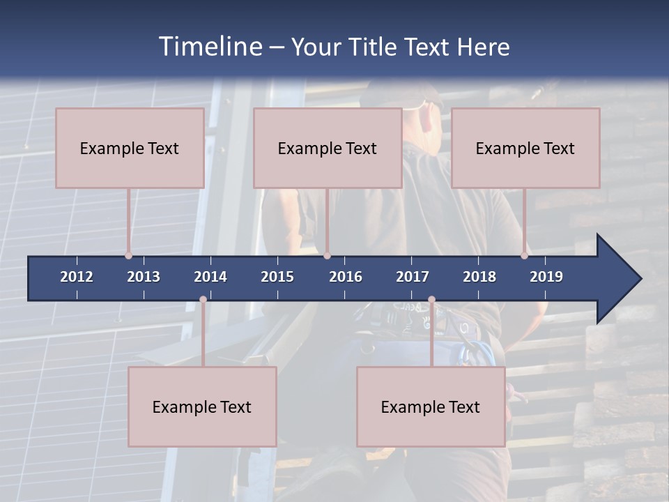 Career Man Harness PowerPoint Template
