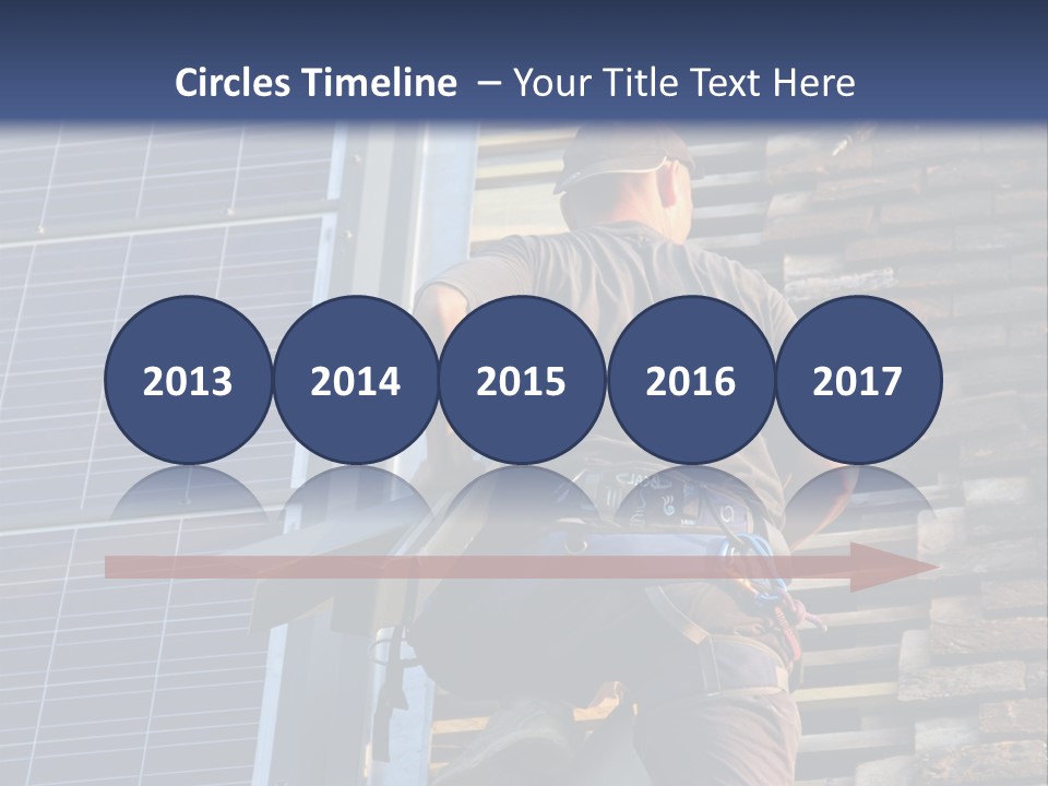 Career Man Harness PowerPoint Template