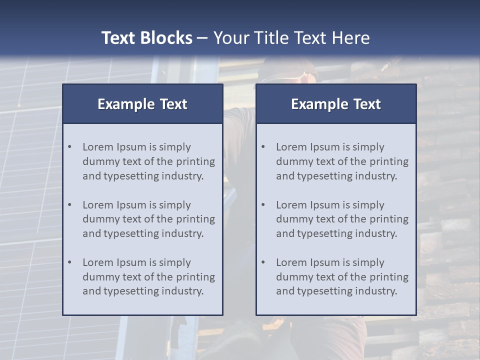 Career Man Harness PowerPoint Template