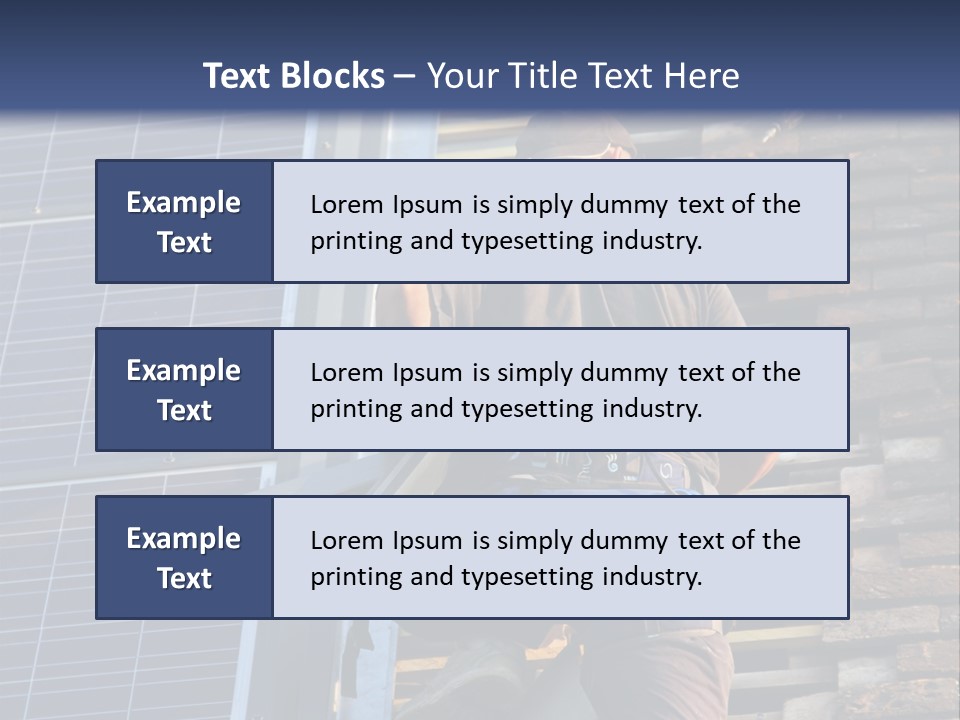 Career Man Harness PowerPoint Template