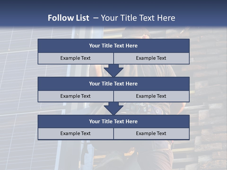 Career Man Harness PowerPoint Template