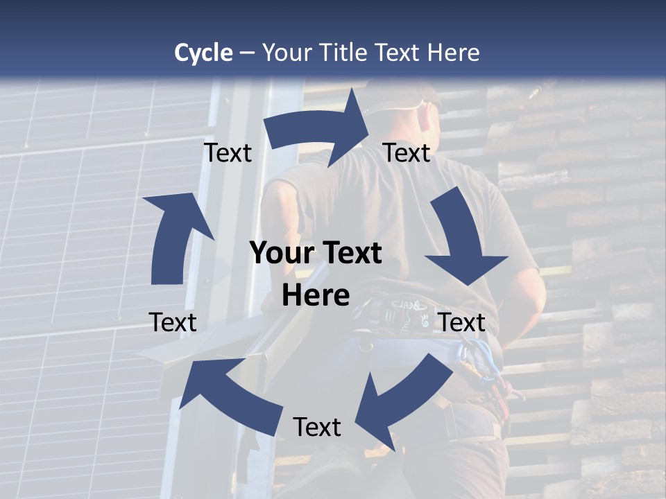 Career Man Harness PowerPoint Template
