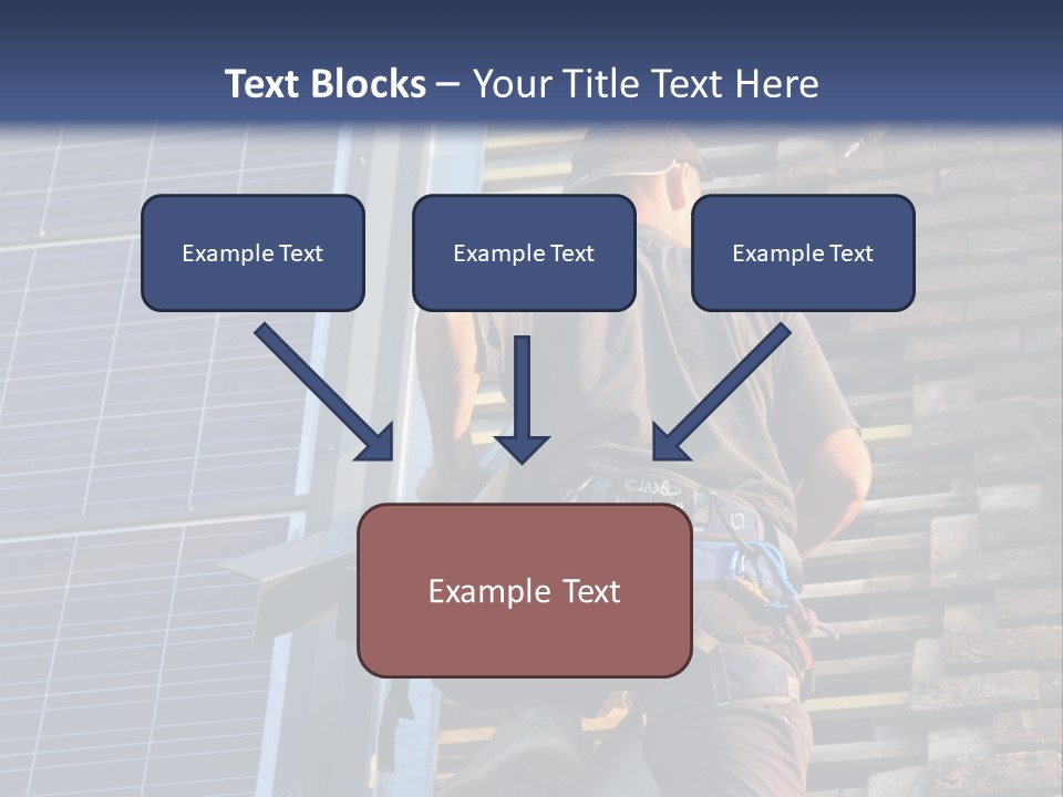 Career Man Harness PowerPoint Template