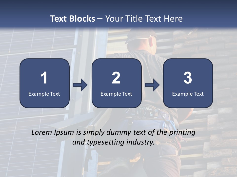 Career Man Harness PowerPoint Template