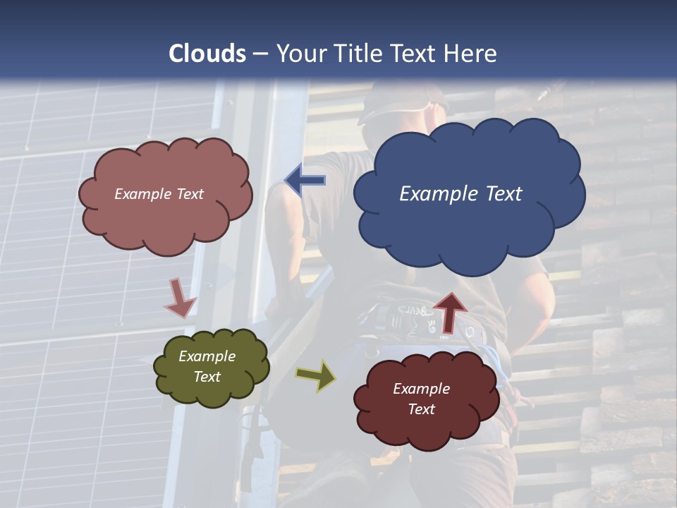 Career Man Harness PowerPoint Template