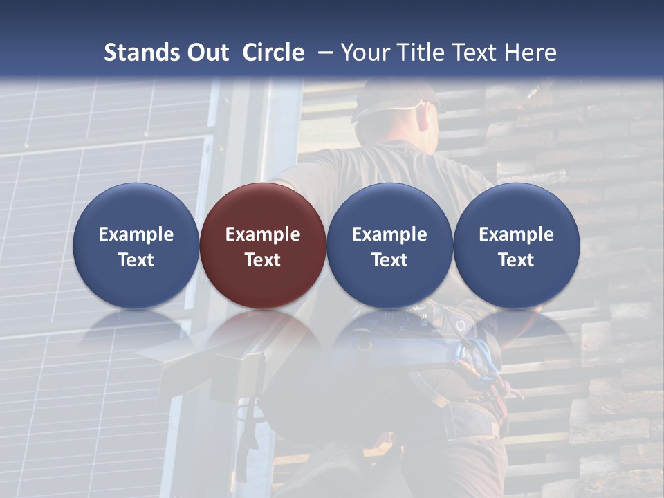 Career Man Harness PowerPoint Template