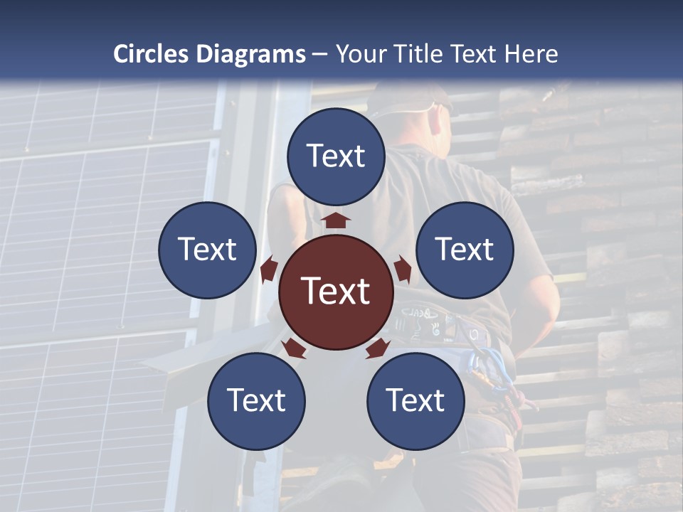 Career Man Harness PowerPoint Template