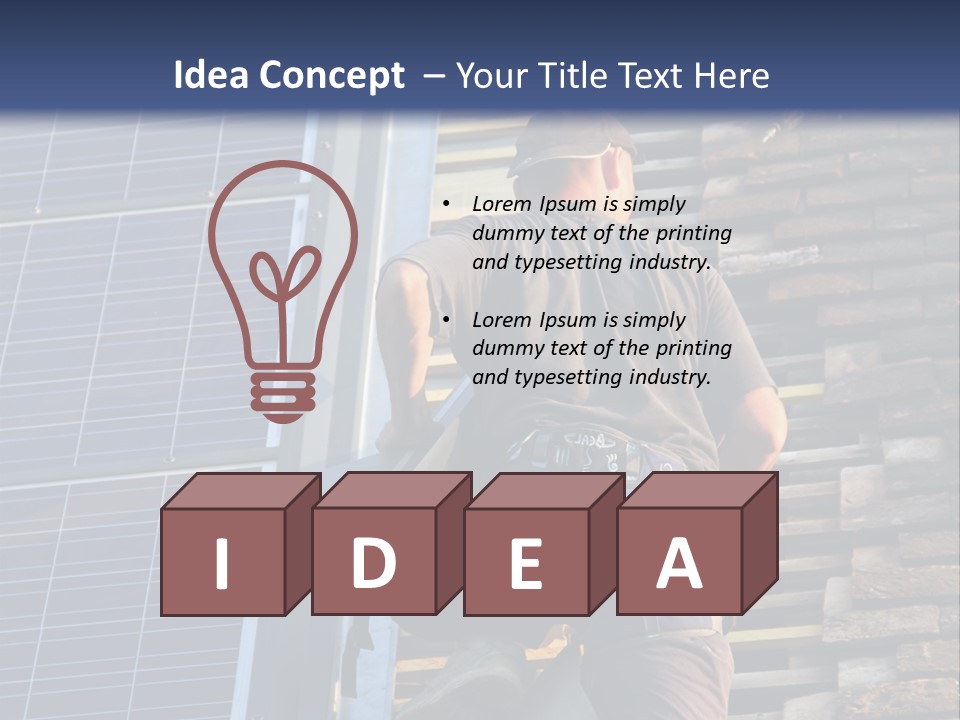 Career Man Harness PowerPoint Template