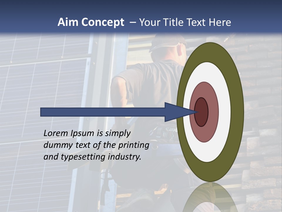 Career Man Harness PowerPoint Template