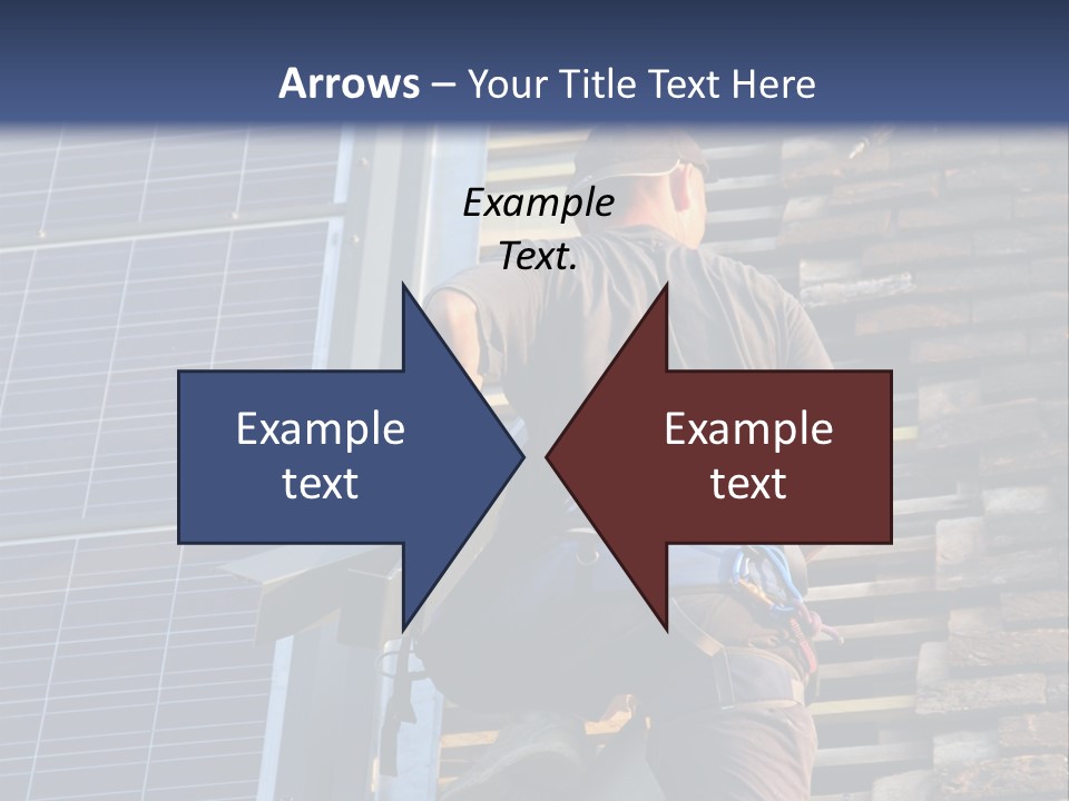 Career Man Harness PowerPoint Template