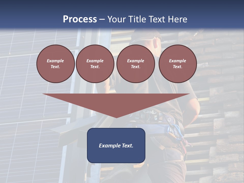 Career Man Harness PowerPoint Template