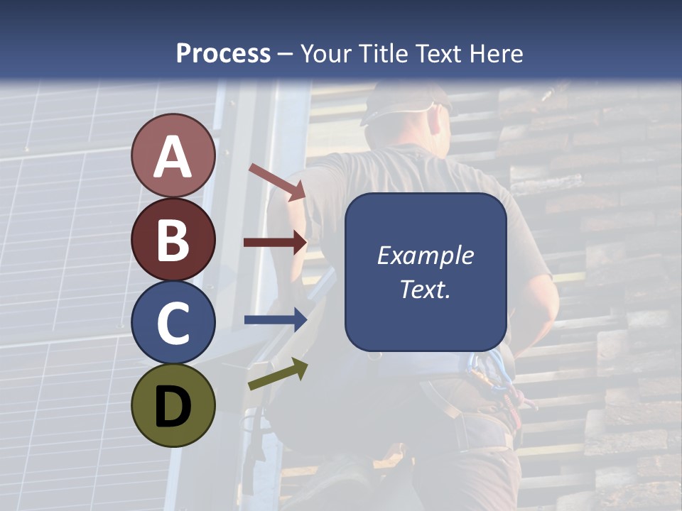 Career Man Harness PowerPoint Template