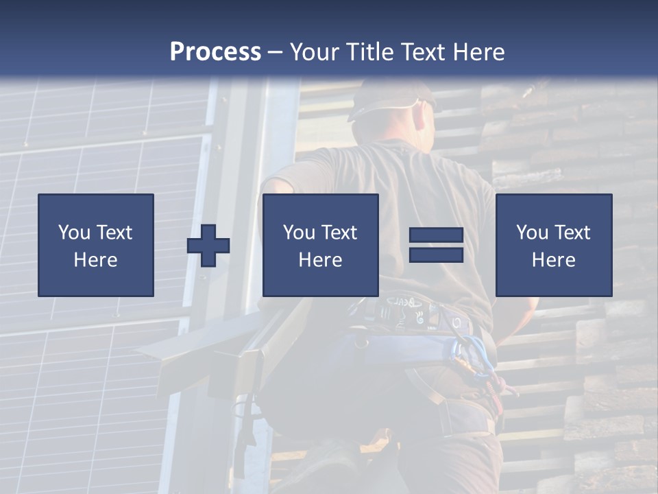 Career Man Harness PowerPoint Template