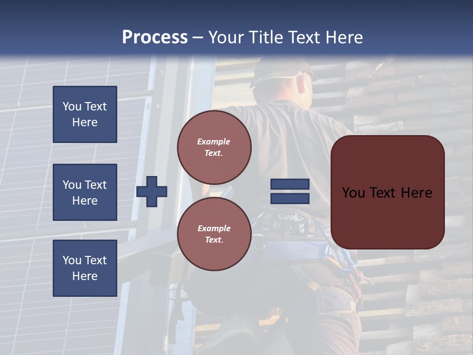 Career Man Harness PowerPoint Template