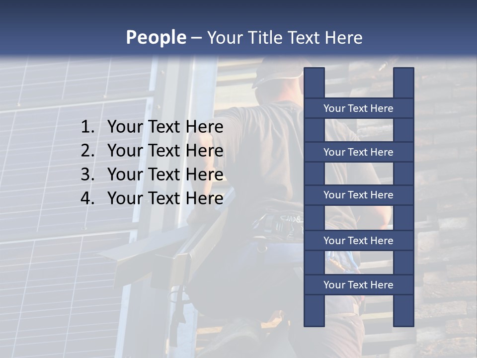 Career Man Harness PowerPoint Template