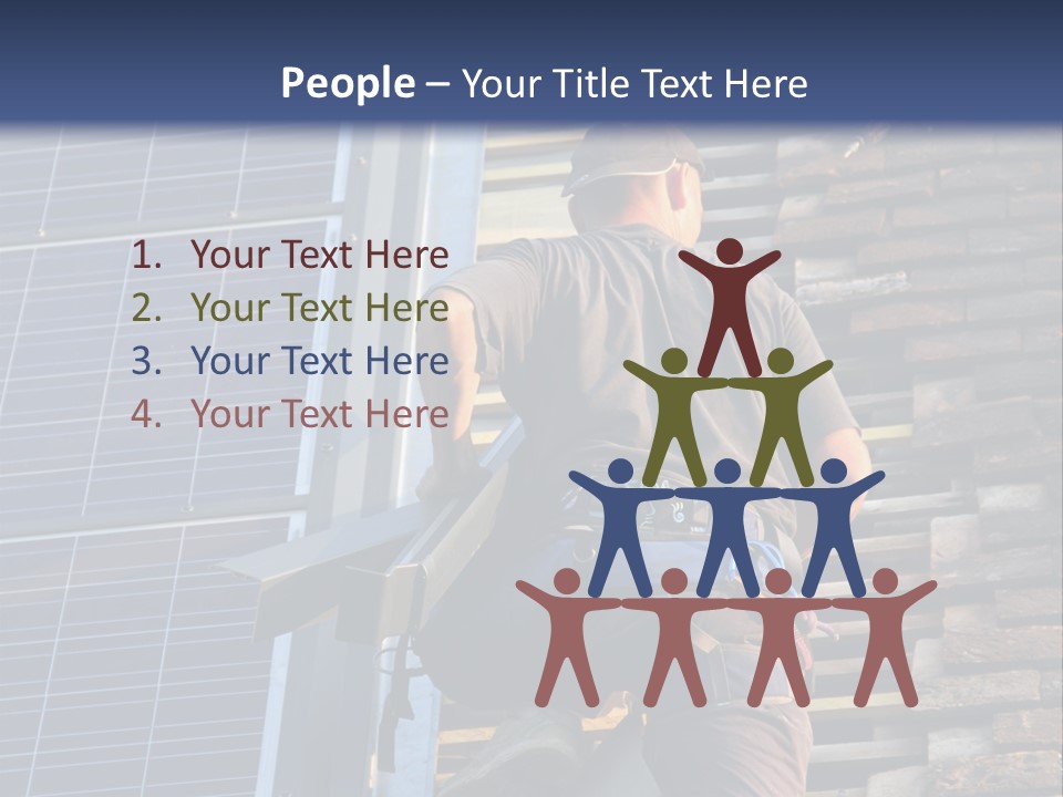 Career Man Harness PowerPoint Template