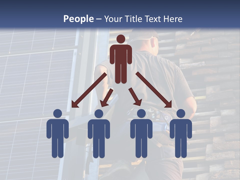 Career Man Harness PowerPoint Template