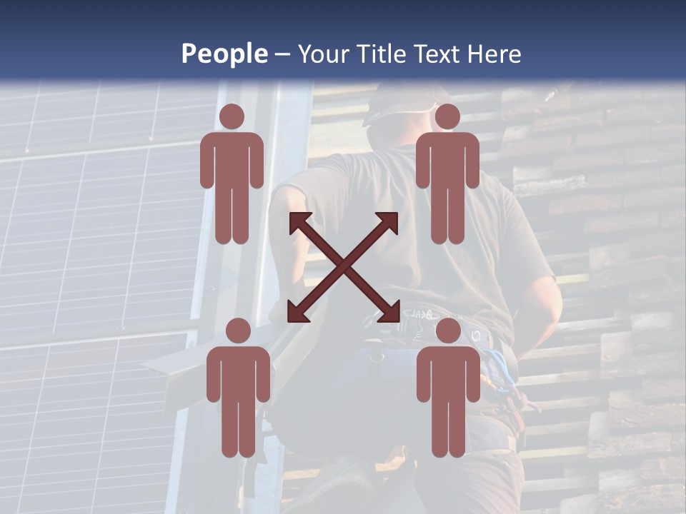 Career Man Harness PowerPoint Template