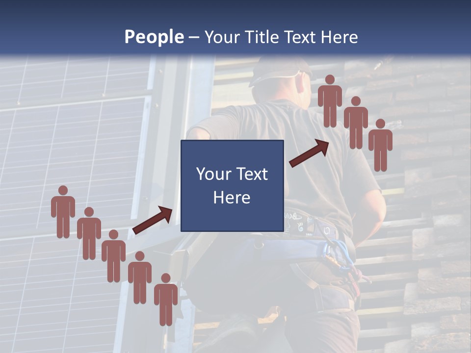 Career Man Harness PowerPoint Template