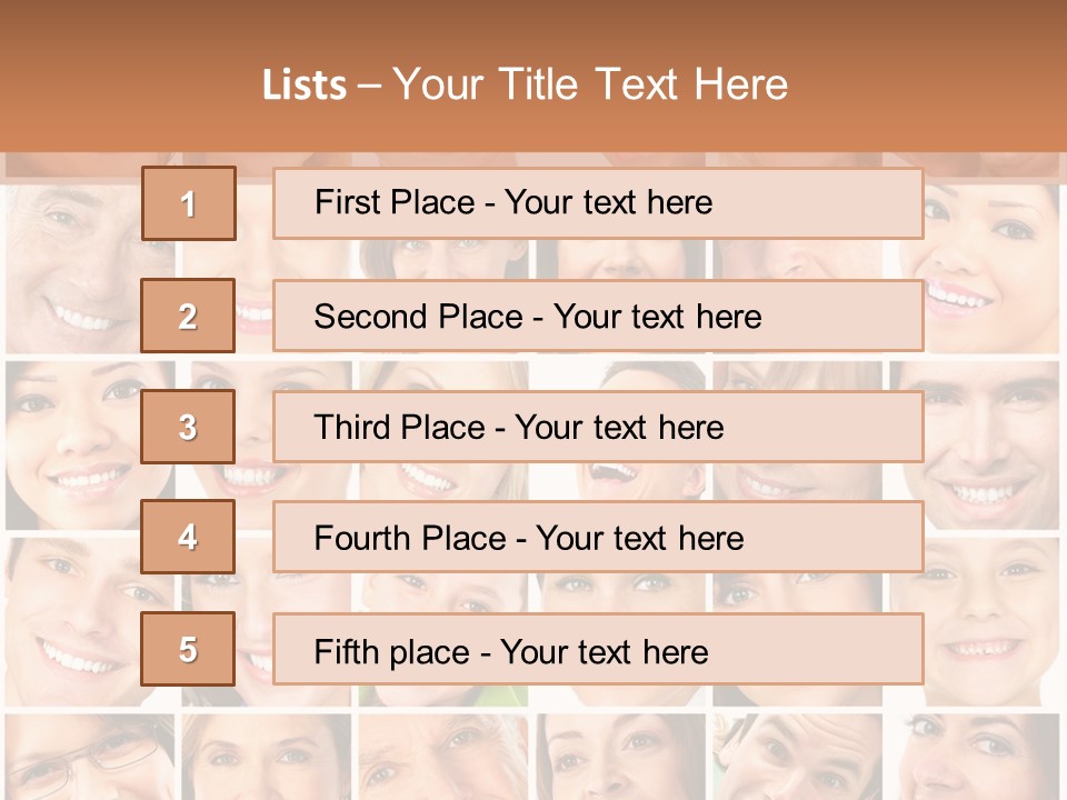 Smile Cheek Smiling PowerPoint Template