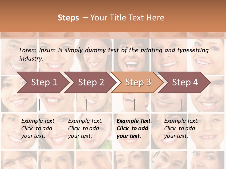 Smile Cheek Smiling PowerPoint Template