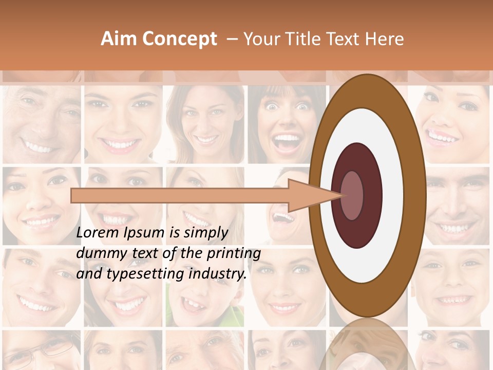 Smile Cheek Smiling PowerPoint Template