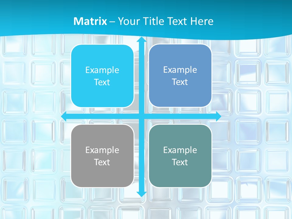 Crystal Wall Material PowerPoint Template