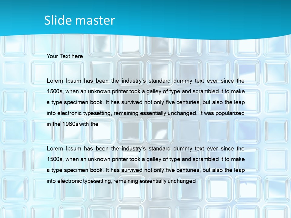 Crystal Wall Material PowerPoint Template