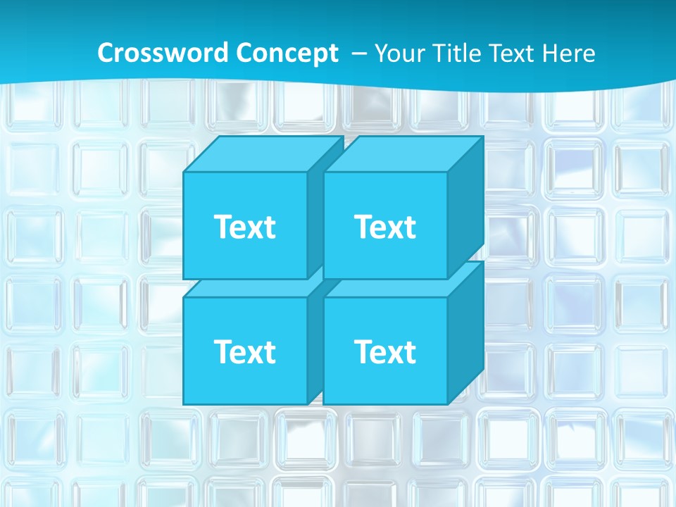 Crystal Wall Material PowerPoint Template
