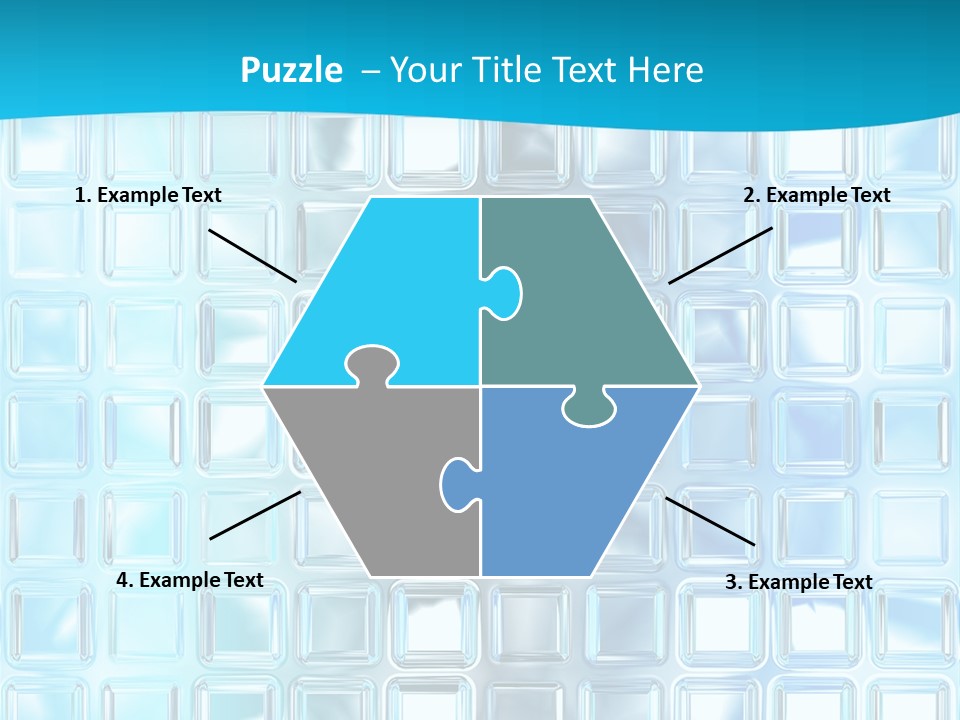 Crystal Wall Material PowerPoint Template