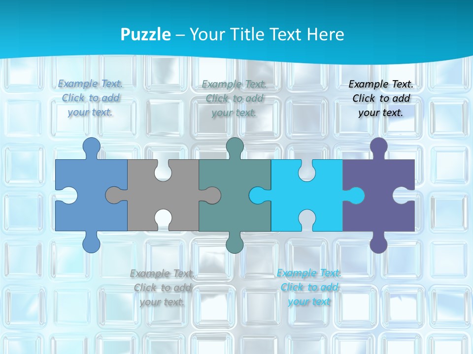 Crystal Wall Material PowerPoint Template