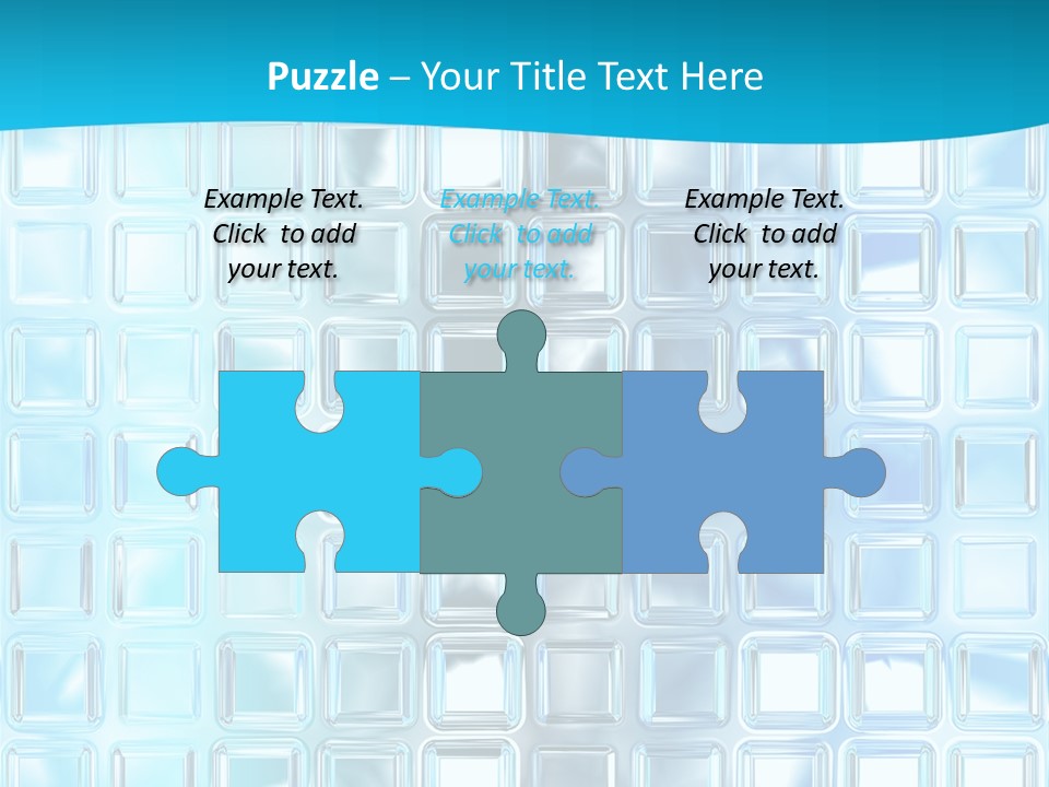 Crystal Wall Material PowerPoint Template