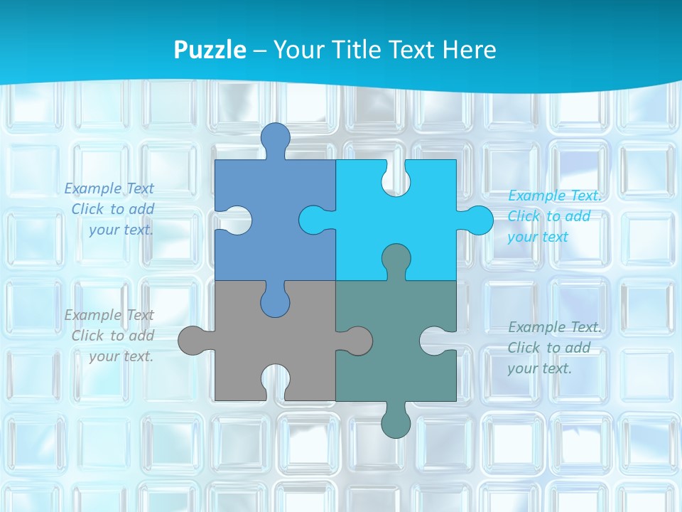 Crystal Wall Material PowerPoint Template