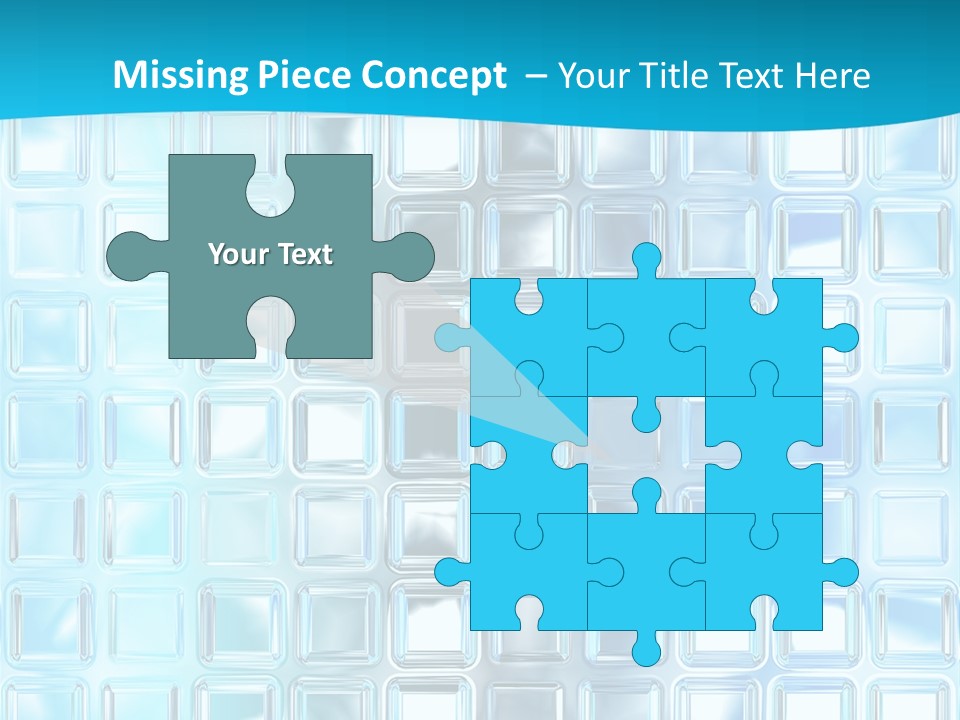 Crystal Wall Material PowerPoint Template