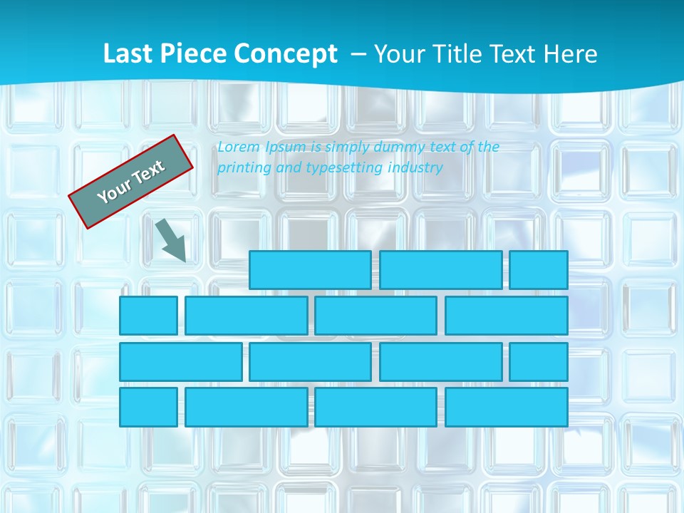 Crystal Wall Material PowerPoint Template