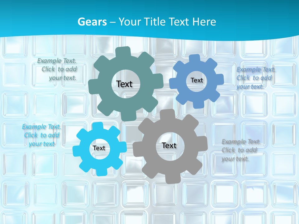 Crystal Wall Material PowerPoint Template