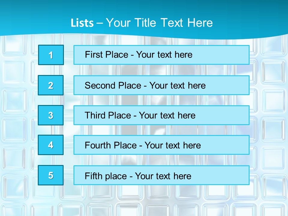 Crystal Wall Material PowerPoint Template