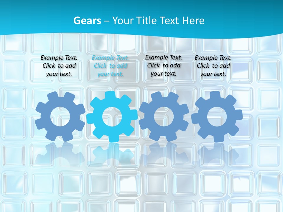 Crystal Wall Material PowerPoint Template