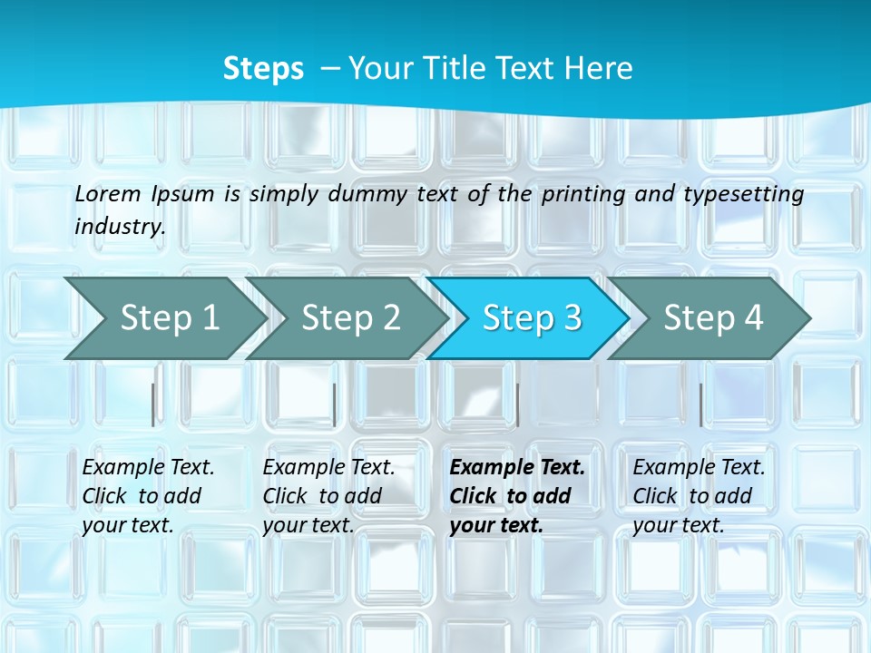 Crystal Wall Material PowerPoint Template