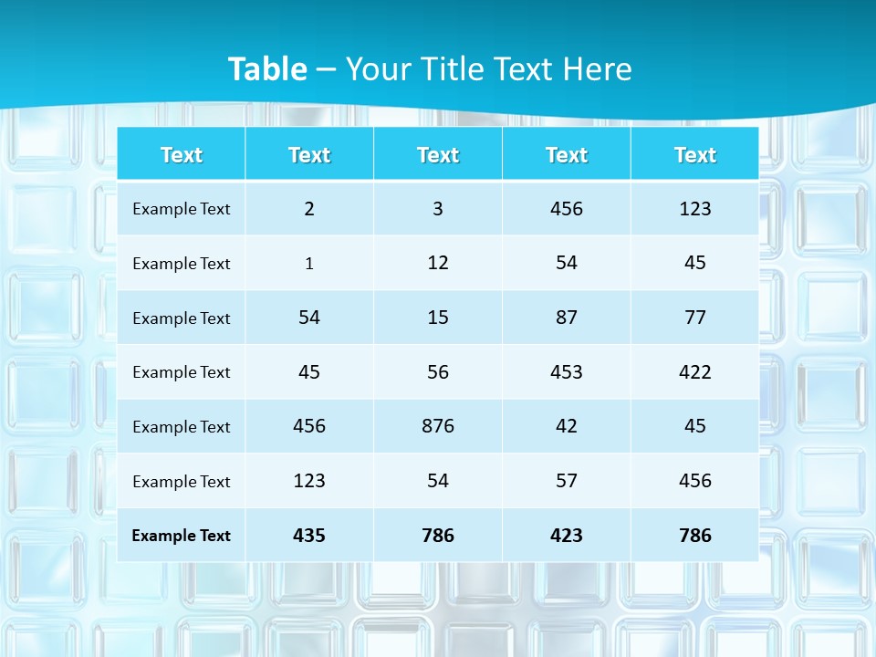 Crystal Wall Material PowerPoint Template