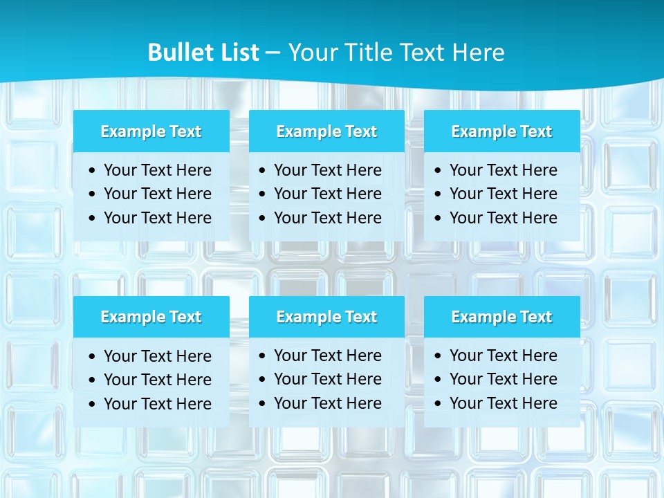 Crystal Wall Material PowerPoint Template